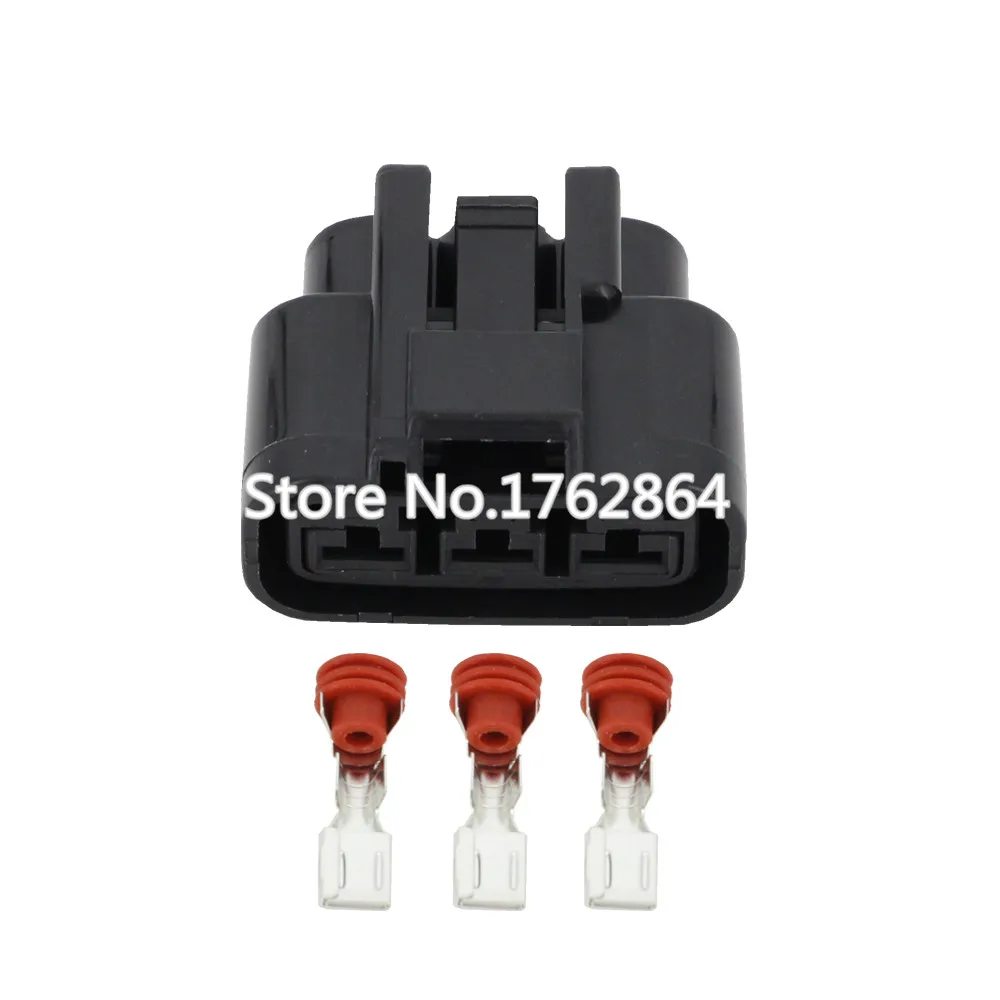 3 Pin right slot car electronic fan / fan plug with terminal and