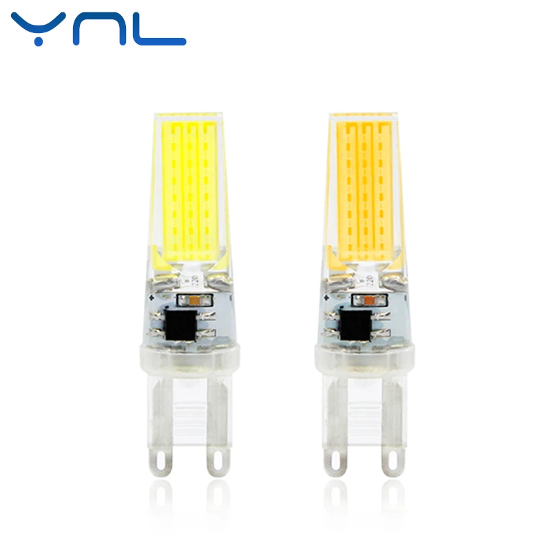 

YNL LED Lamp G9 6W Dimmable COB AC 220V Mini COB LED G9 Bulb 360 Beam Angle Replace Halogen Crystal Chandelier G9 LED Lights