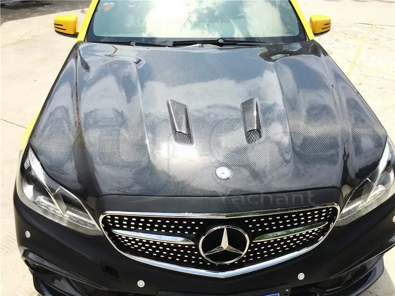 2013-2015 Mercedes Benz W212 Black Series Style Hood Bonnet CF (22)