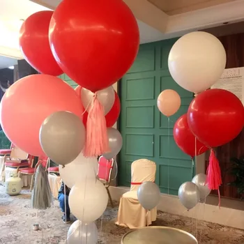 

Hot saling 5pcs/bag Wedding Decoration 36 inch Helium Big Latex Balloon Party Large Balloons Decoration wedding Party Balloons