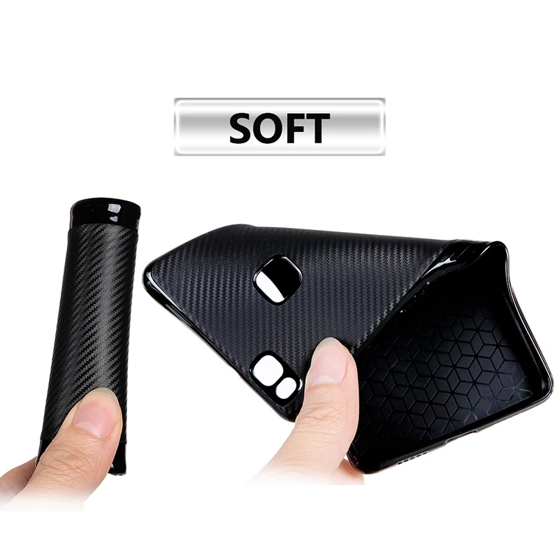 carbon fiber silicone case huawei p9 lite (6)