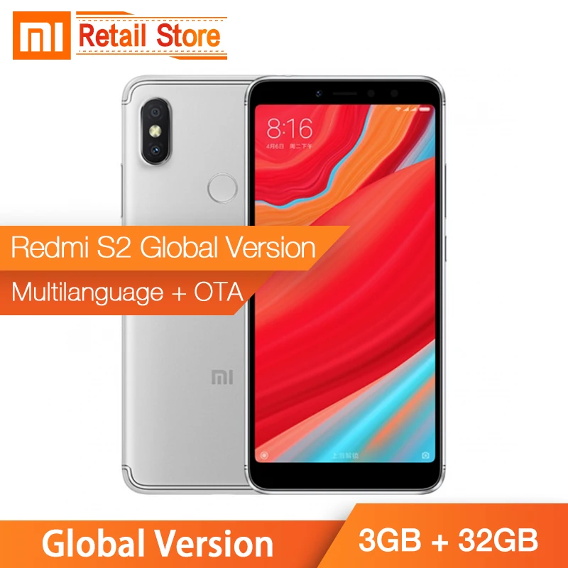 Глобальная версия Xiaomi Redmi S2 S 2 3 ГБ 32 Восьмиядерный процессор Snapdragon 625 мобильный