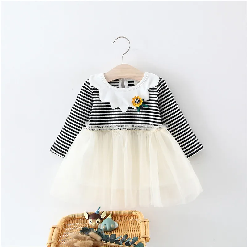 Newborn Baby Girls Dress Spring Autumn Infant Fashion Long Sleeve