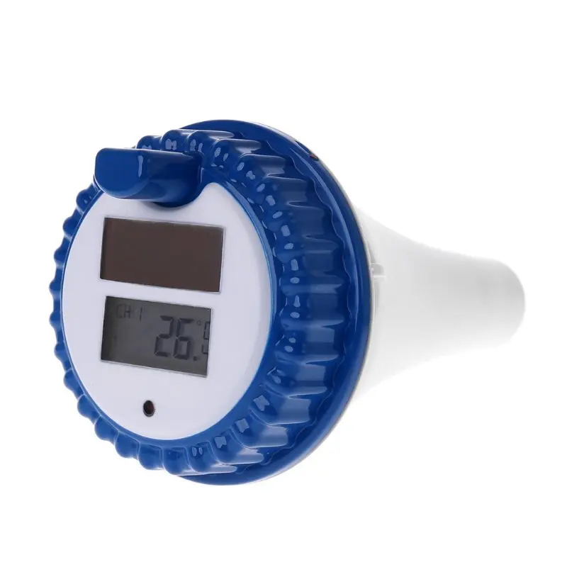 

Solar Energy Digital Wireless Swimming Pool Thermometer SPA Floating Temperature Meter With 3 Channels/Time Alarm/Calendar
