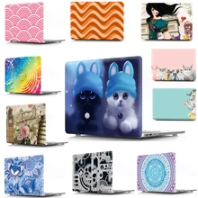 Print Animal Cover Case For Macbook Air 11 13 Pro 12 13 15 Laptop Sleeve Shell For Apple Mac book 11.6 13.3 15.4 Touch Bar