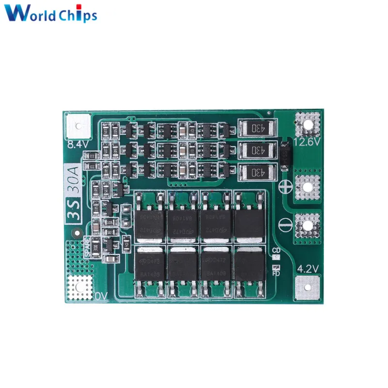 3 S 30A 60A 12 6 V 13 полимерный литий ионный аккумулятор зарядное устройство Защитная