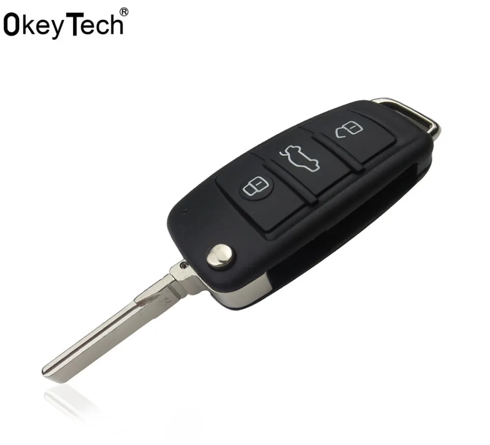 OkeyTech 3-кнопочный флип-чехол для автомобильного ключа с дистанционным управлением