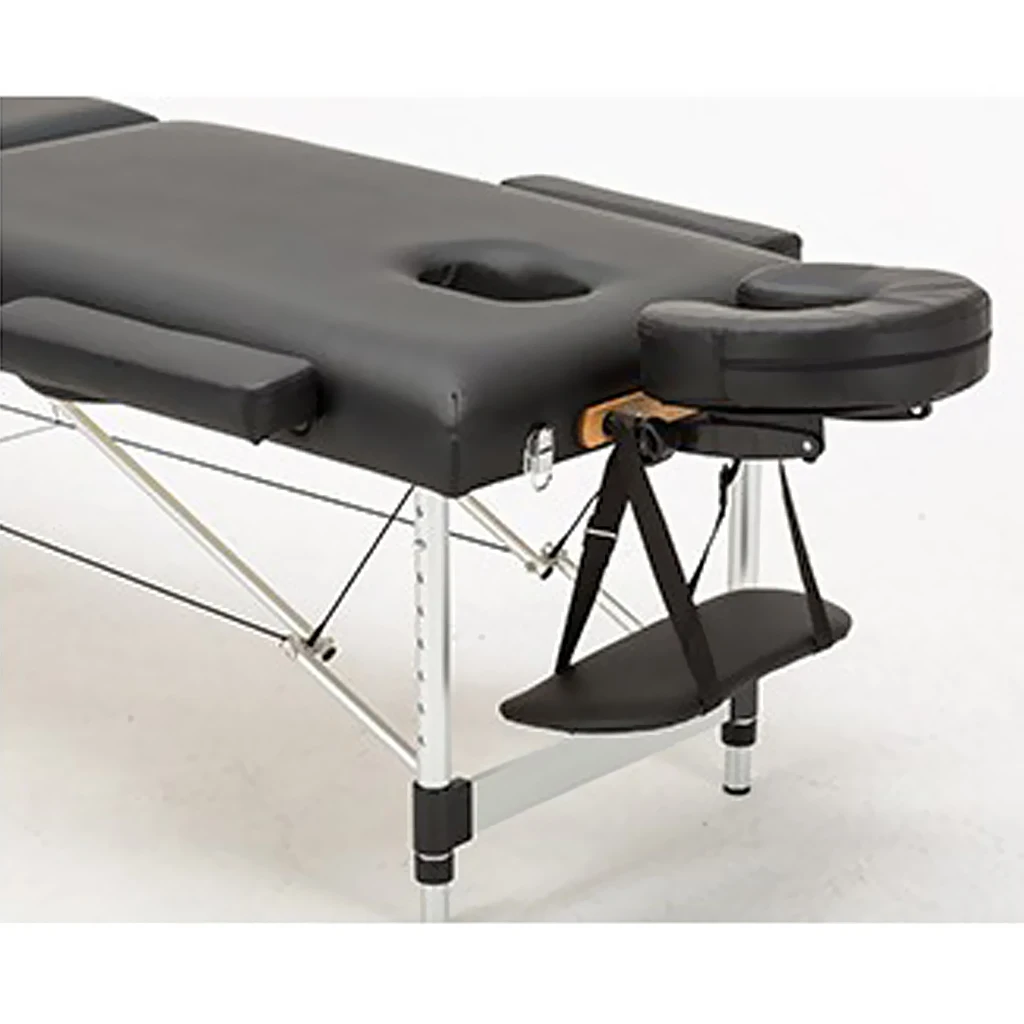 Adjustable Height Face Cradle + Foam Facial Rest Down Cushion + PU Leather Arm Support Pillow Set For Massage Table Bed