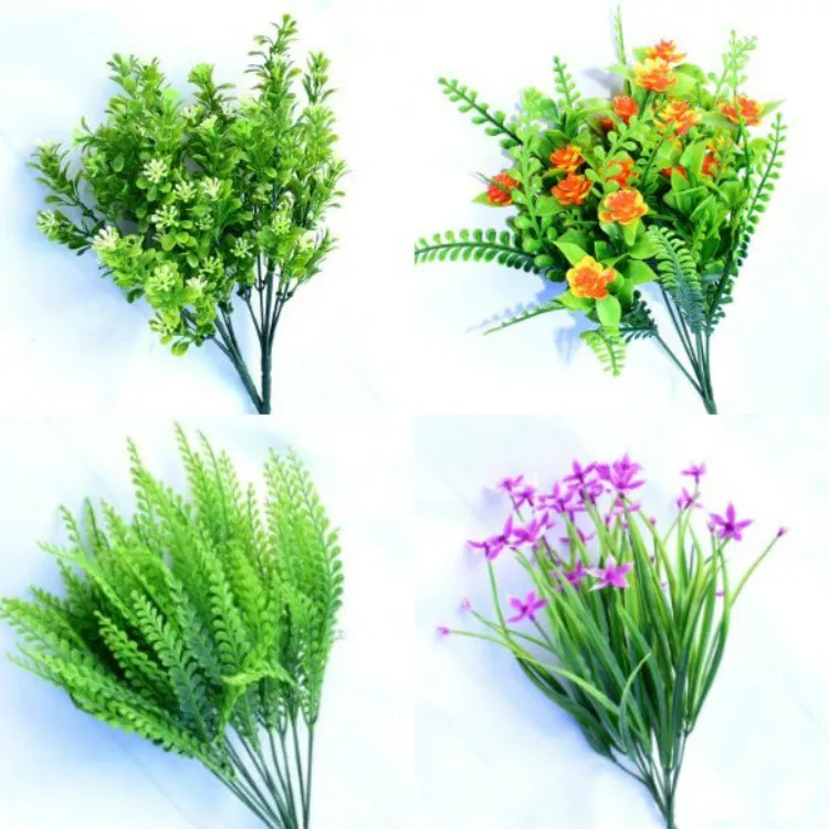 202.06руб. 15% СКИДКА|Высокое качество 1 шт. домашний декор высокая имитация зеленый лист трава растение Орхидея Трава свадебное украшение для дома искусственное растение цветок-in Искусственные и сухие цветы from Дом и животные on AliExpress 