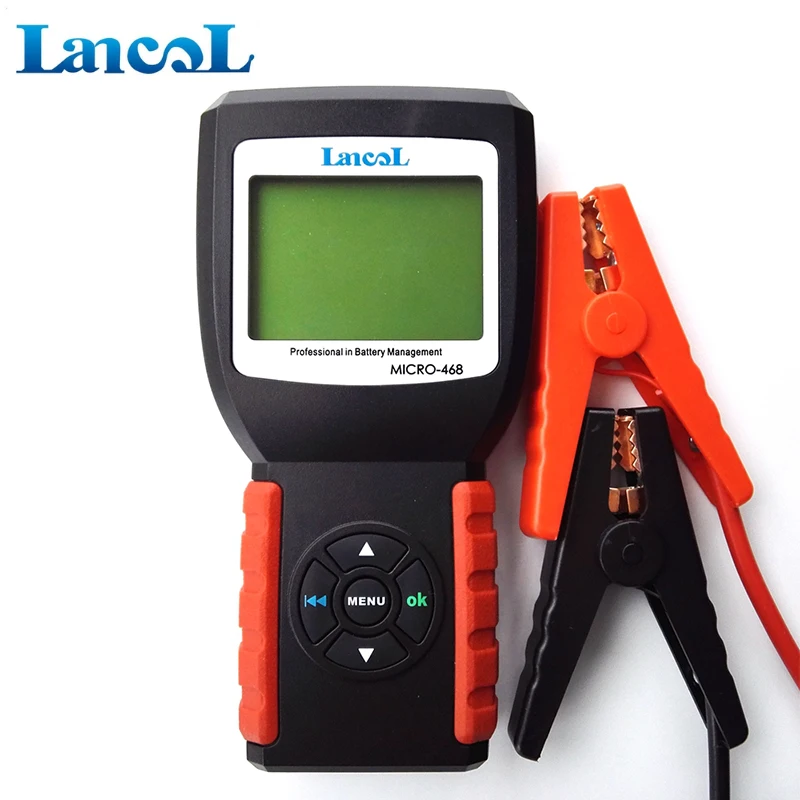 Lancol MICRO468 12 в цифровой автомобильный тестер для аккумуляторов, анализатор проводимости и электрической системы с гарантией на один год