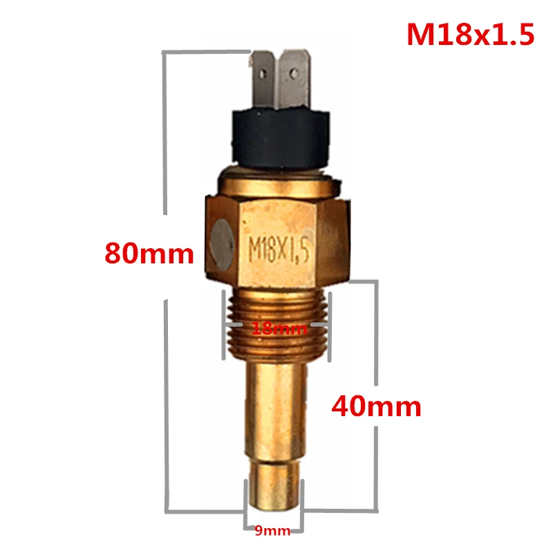 Датчик температуры воды Отправитель 3/"-18NPT резьба для лодки морской Автомобильный датчик температуры сигнализации для BMW E 30 36 38 39 46 53 60 90 - Цвет: M18 x1.5