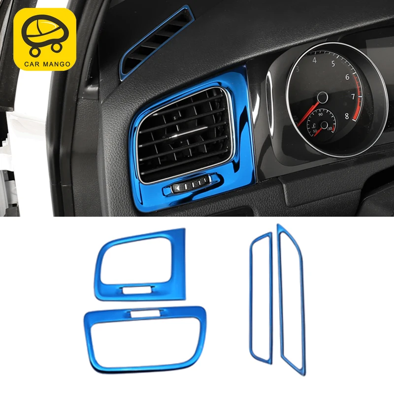 CarManGo For Volkswagen Golf 7 Golf 7.5 Car Styling Up A/C Vent Outlet Panel Cover Trim Frame Sticker Interior Accessories