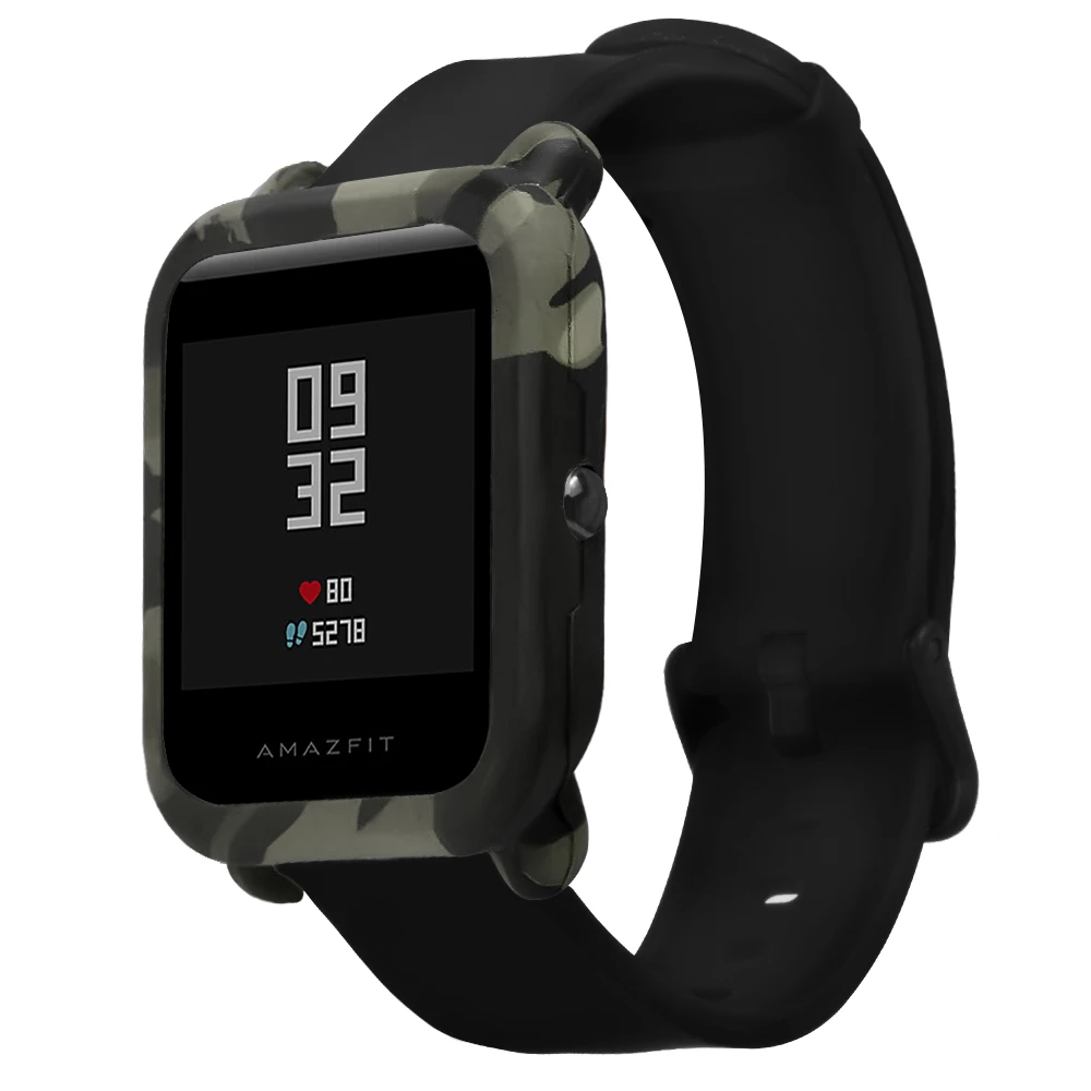 Мягкий силиконовый защитный чехол для часов Amazfit Bip, камуфляжный чехол, защитная рамка для Xiaomi Huami Amazfit Bip, защитная оболочка