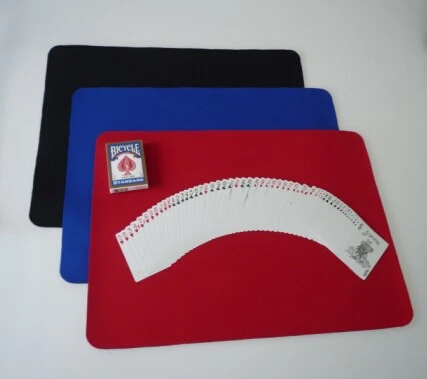 Профессиональный большой коврик для карт(52,5*37,8*0,5 см) коврик для магов крупным планом(доступны красный/синий/черный цвет) магический трюк