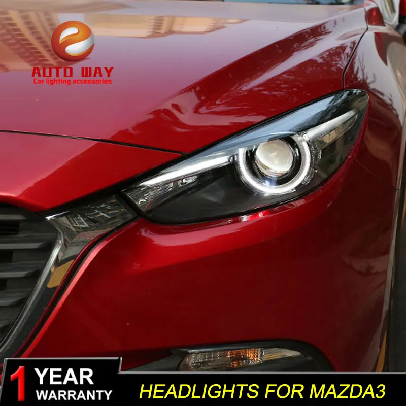 Excellent Head Lamp case for Mazda 3 M3 Axela Mazda3 2017 2018 Headlights LED Headlight DRL Lens Double Beam Bi-Xenon HID car Accessories 1 Excellent Head Lamp case for Mazda 3 M3 Axela Mazda3 2017 2018 Headlights LED Headlight DRL Lens Double Beam Bi-Xenon HID car Accessories 1