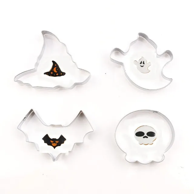 Diy Cookie Cutter Stainless Steel Cut Biscuit Mold Cooking Diy Cookie Cutter Stainless Steel Cut Biscuit Mold Cooking Tools Bat Ghost Pumpkin Witch Metal Cutters Mould 15t