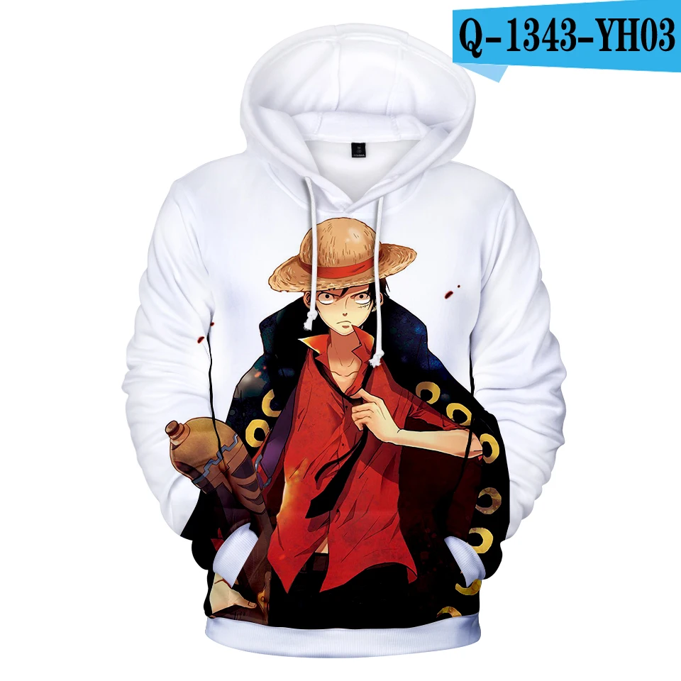 One piece 3D толстовки для мужчин wo мужчин Harajuku аниме толстовки 3D толстовки с принтом новые цельные с капюшоном зимние мужские s пуловеры XXS-4XL - Цвет: 3D
