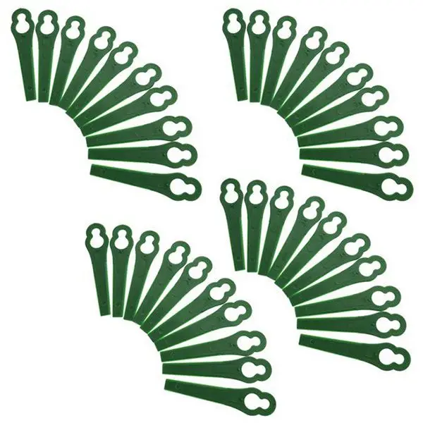 100 Plastic Lawnmower Strimmer Trimmer Blade Green For Bosch ART23 Accutrim power tool parts