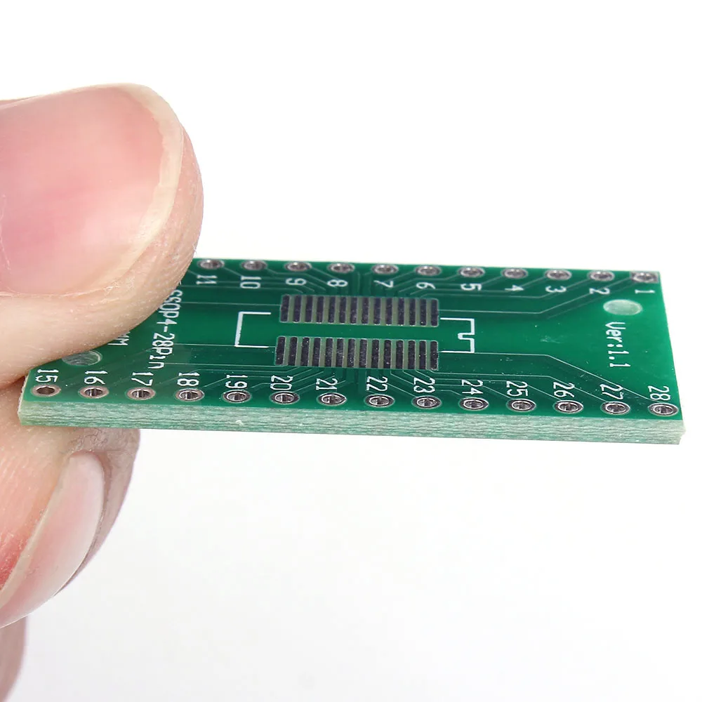 20 шт./лот SOP28 SSOP28 к DIP28 Pinboard DIP SMD адаптер 0 65 мм/1 27 мм до 2 54 Pin шаг PCB плата конвертер