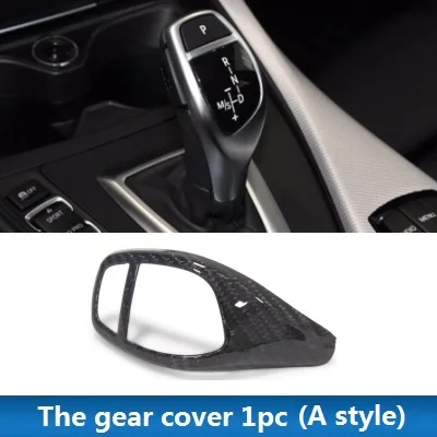 Внутренняя отделка для BMW 5 серии, отделка из углеродного волокна, детали для авто, комплект для кузова, отделка из углеродного волокна(без включения-выключения - Название цвета: The gear cover A