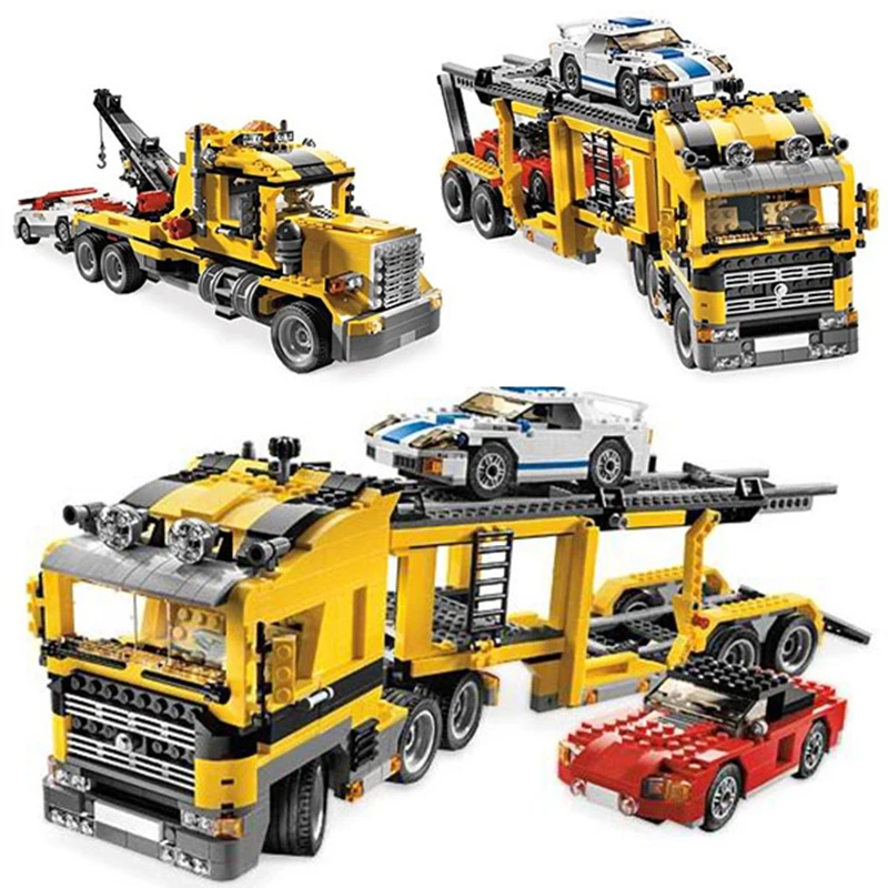 

24011 Legoing Technic Series 1344Pcs The Three in One Highway Transport Set Educational Building Blocks Brick Toys Gift 6753