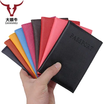 

PU Leather Elegant men Passport Cover Pink uk Travel Soft Sponge Cover on the Passport Girls Passport Case (Custom available)