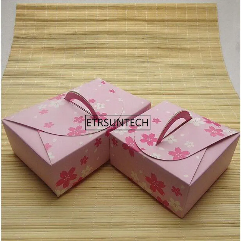 PROD 32974015632 portable pink sakura cherry blossoms decoration cake
box chocolate dessert biscuit boxes cookie package