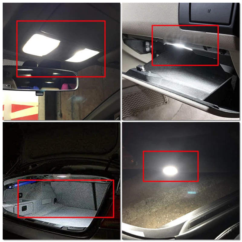 23 шт. светодиодные лампы для освещения салона автомобиля лампы комплект для BMW X5 E53 2000-2006 белый горячий