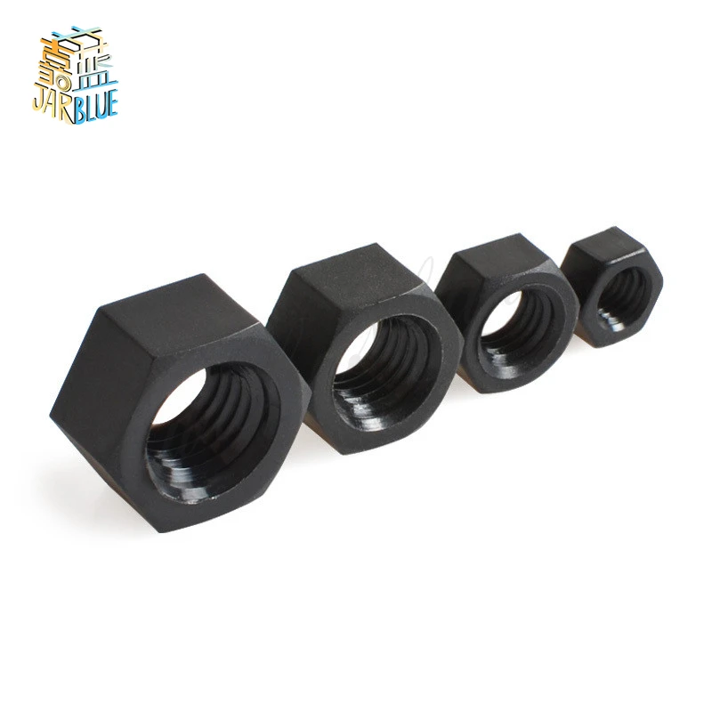 

50Pcs DIN934 M2 M2.5 M3 M4 M5 M6 M8 Black Nylon Hex Nut Hexagon Plastic Nuts NL14