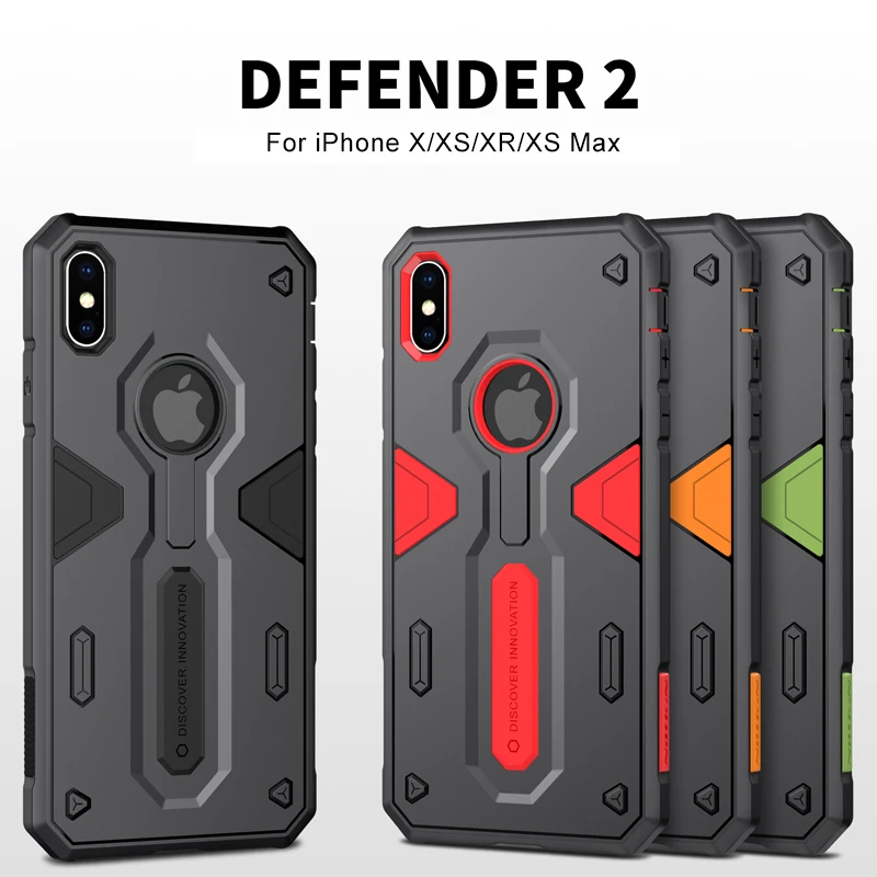 

For iphone xs max case cover NILLKIN Defende 2nd Tough protector cover For iPhone X XS case For iPhone XR Case 5.8'' 6.1'' 6.5''