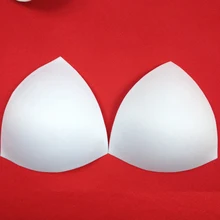 Вставки из пенопласта,, 10 пар/лот, женские интимные аксессуары, треугольная губка, купальник, пуш-ап, бюстгальтер для увеличения груди