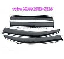 high quality Rain Window Sun Visor Sunvisor Trim Exterior Windows visor for volvo XC60 2009-2014 Free shipping china air ship