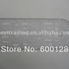 5508 пластиковая линейка для черчения, транспортная линейка, белая, линейка модуля движения