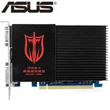 ASUS оригинальная видеокарта GT610 1 Гб 64 бит SDDR3 видеокарты для nVIDIA Geforce GPU игры Dvi VGA Подержанные карты в продаже