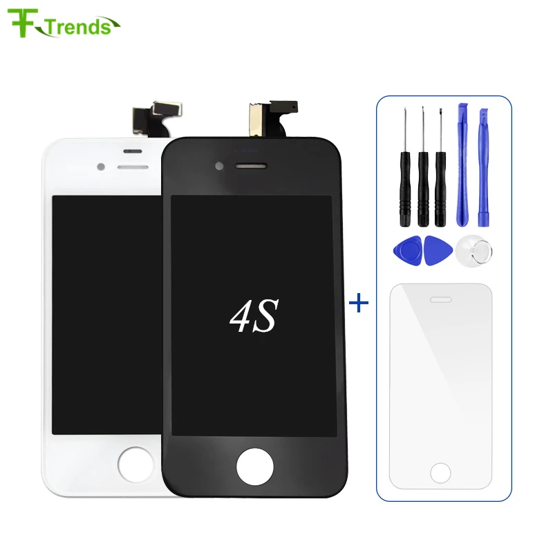 

Fftrends 1pcs AAA Screen For Pantalla iPhone 4S 4 LCD Replacement Display Touch Digitizer Assembly Free Shipping With Gift