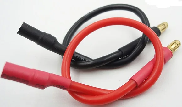 

4pcs RC Helicopter Airplane Parts Extension Cable for ESC Motor 3.5mm 14AWG 16AWG 10cm 15cm 20cm 30cm 50cm