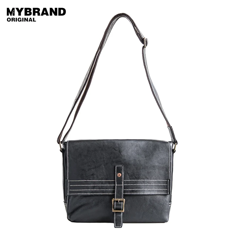 

MYBRANDORIGINAL fashion high quality genuine leather crossbody bag men's single shoulder bag cow leather men messenger bag B113