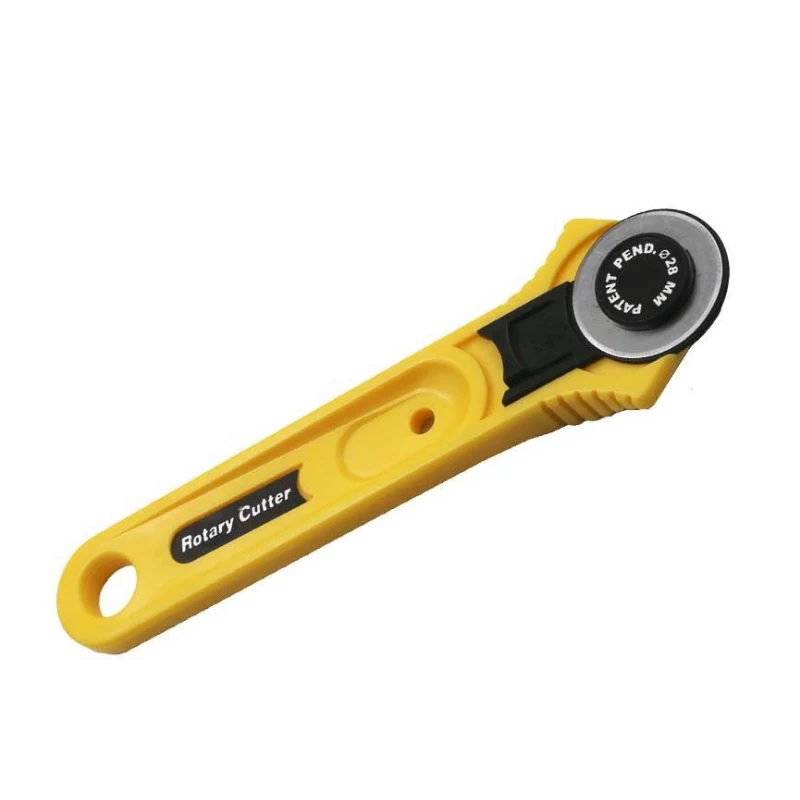

1PC 28mm Cloth Rotary Cutter Patchwork Roller Wheel Round Knife Leather Paper Fabric Cutter Cutting Tool DIY Sewing Accessories
