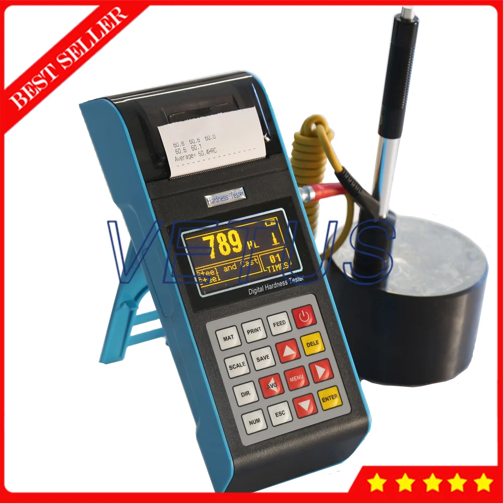 

VTS-300 Digital Leeb Hardness Tester With Printer Function For Metallic Materials Testing Portable Hardness Meter Durometer