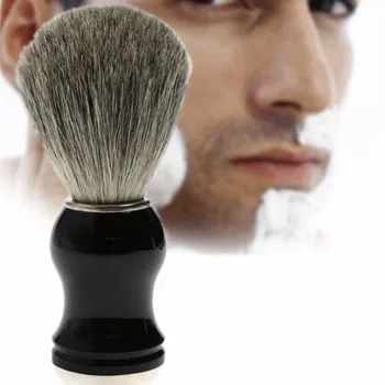 

Fashion For Men Badger Hair Black ABS Handle Shaving Brush Barber Tool High Quality Pro