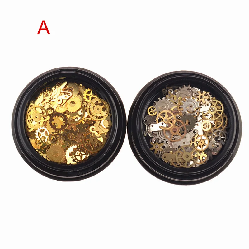 

Nail Art Sticker Mini Gear Stud Rivet Punk Mechanical Style for DIY Nail Decoration TY99
