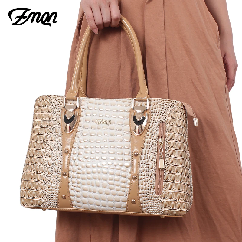  ZMQN Famous Brand Women Handbags Ladies Hand Bags Luxury Handbags Women Bags Designer 2019 Crocodil - 4000028435180