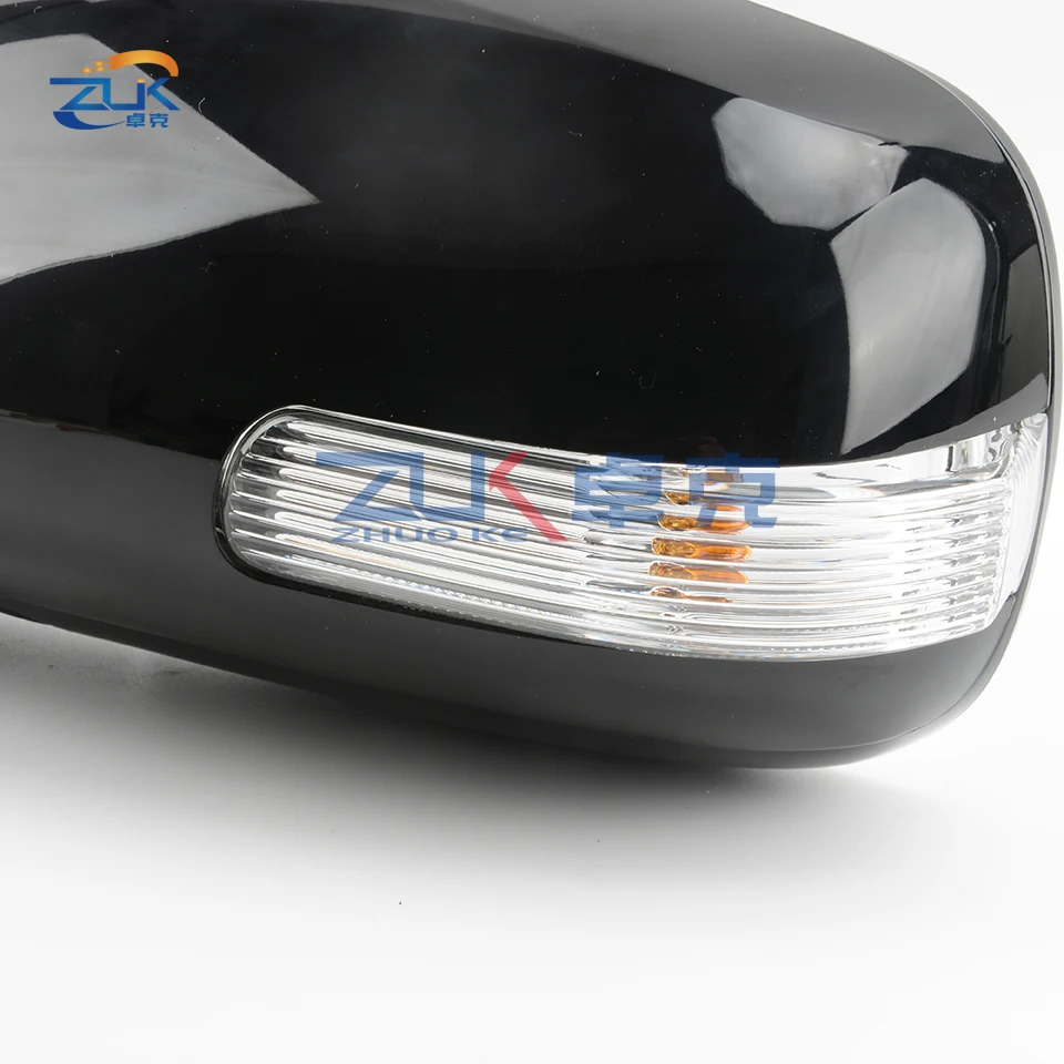 ZUK 2 предмета внешний боковые зеркала заднего вида в сборе для TOYOTA CAMRY AC4#2006 2007 2008 2009 2010 2011 7/9 контактов с подогревом светодиодный Электрический складной