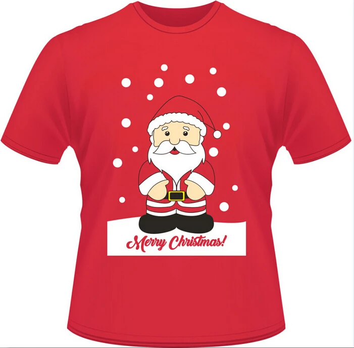 Novelty Christmas Xmas T shirt Tops Men Women Adults Unisex Red Santa
