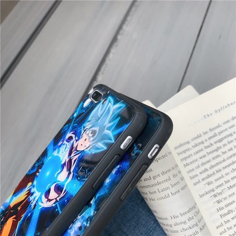 Super Saiyan vegeta Dragon Ball Z Сон Гоку чехол для iPhone 11 Pro 8, 7, 6, 6S Plus, X Xs Max Xr роскошный зеркальный Стекло чехол Coque