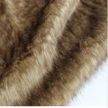 1.5 м* 0.5 м коричневый с принтом черный Совет плюшевая ткань меховая одежда меховой воротник-шаль diy hat ковровых тканей