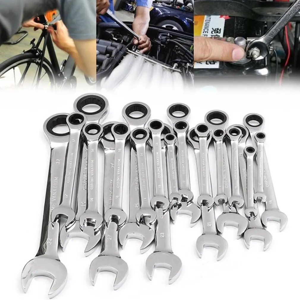 10pcs Combination Mini Wrench Set Screwdriver Kit Repair Spanner Repair