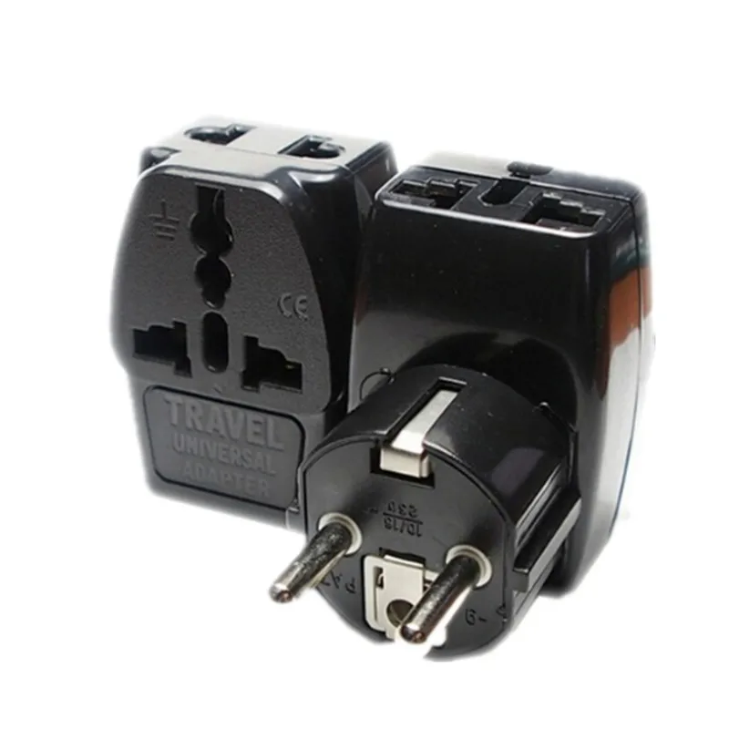 

2017 Universal Travel Adapter 1 TO 3 US AU UK to EU Plug Travel Wall AC Power Adapter 250V 10A Socket Converter PLUG TYPE E F