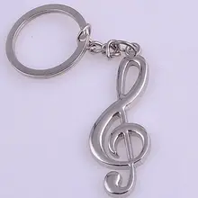BBQ@ FUKA модный хромированный металлический музыкальный символ Примечание G тройной ключ подвеска брелок кольцо брелок Забавный подарок