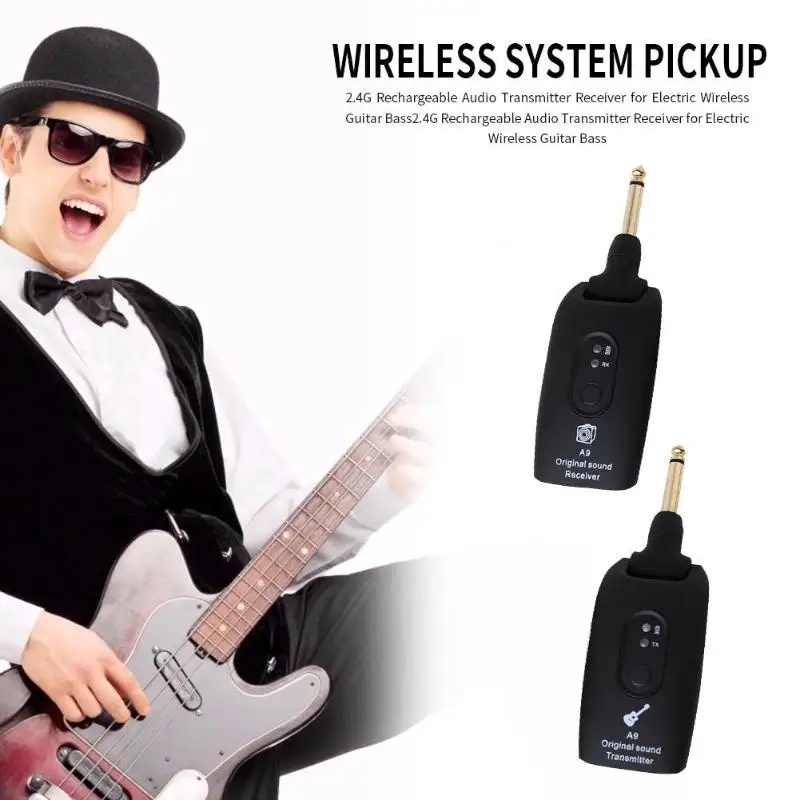 A9 беспроводной передатчик гитарной системы 2,4G Аудио электрический гитарный приемник гитарные части и аксессуары Instrumento musicais